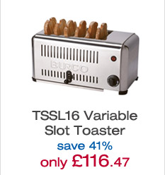 Burco TSSL16 Variable Slot Toaster