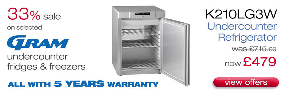 View Gram Undercounter Refrigeration Offers