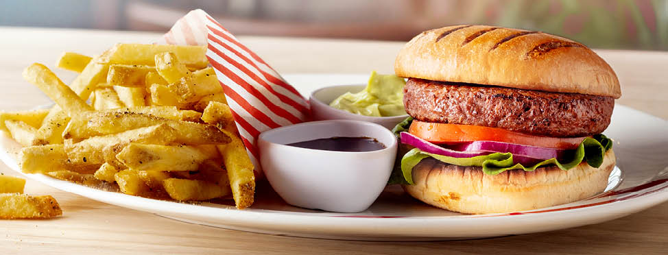 TGI Fridays Bleeding Vegan Burger