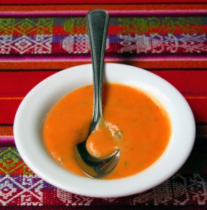 Smooth And Spicy Thai Pumpkin Soup