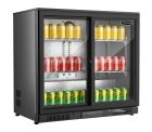 Sterling Pro SP2HC-BS Black Double Sliding Door Bottle Cooler