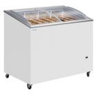 Tefcold IC500SCEB Sliding Curved & Angled Lid Chest Freezer
