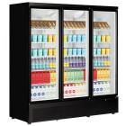 Tefcold Atom Maxi C3DB Black Glass Door Display Fridge