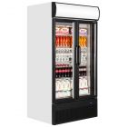 Tefcold FSC1000H Double Glass Door Upright Refrigerator