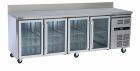 Blizzard HBC4CR Glass Door Refrigerated Counter