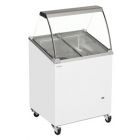 Tefcold IC500SCE Angled Glass Lid Chest Freezer With Canopy