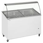 Tefcold IC400SCE Angled Glass Lid Chest Freezer With Canopy