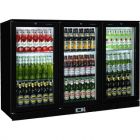 Sterling Pro SP3HC-BS Black Triple Sliding Door Bottle Cooler