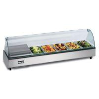 Lincat BSG4 Back Service Curved Glass Cover to suit FDB4 Food Display Bar