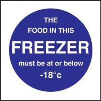 Food In This Freezer Sign
