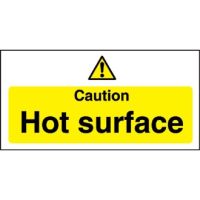 Caution Hot Surface Sign