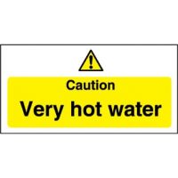 Caution Very Hot Water Sign