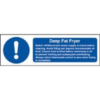 Deep Fat Fryer Safety Sign