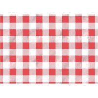 Red Gingham Greaseproof Paper 190x310mm