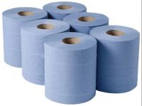 Jantex Centre Feed Blue Rolls - 2ply 120m (Pack of 6)