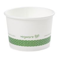 Vegware Compostable Soup/Ice Cream Container - 16oz (Case 500)