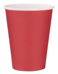 Fiesta GP407 Red Recyclable Single Wall Takeaway Coffee Cups - 340ml / 12oz