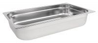 Vogue Stainless Steel 1/1 Gastronorm Pan 100mm