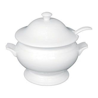Olympia Soup Tureen Ladle White 2.5Ltr 227X250mm 88oz 9x9 3 4 Single
