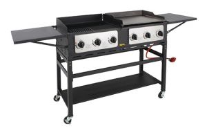 buffalo 6 burner combi bbq grill and griddle