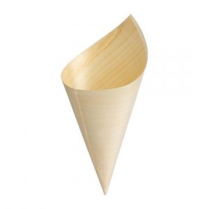 Fiesta Green Biodegradable Birch Wood Cones 75mm