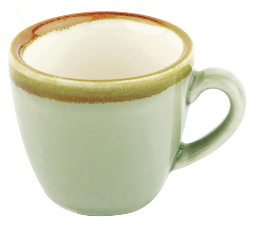 Kiln Ocean Espresso Saucers - 115mm Diameter Porcelain Saucers Blue Color (Pack Of 6)